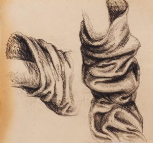 Draperija rokava : študija 4